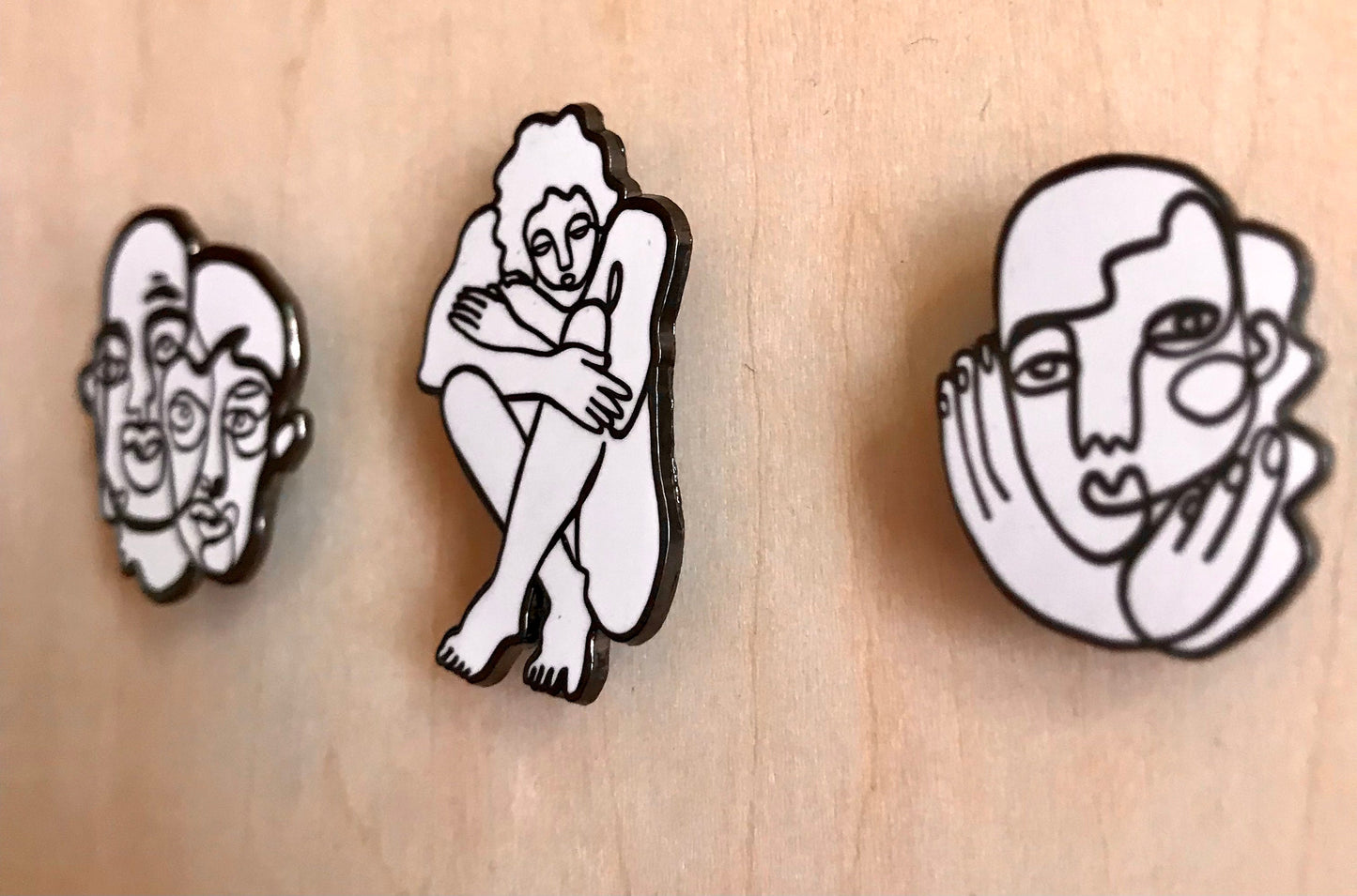 TALK enamel pin